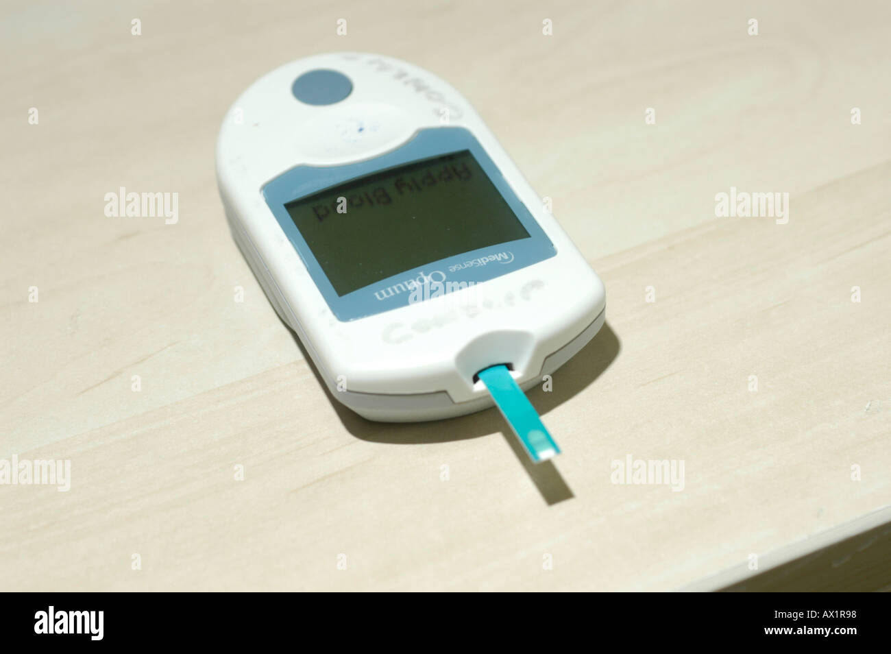 Blood glucose monitor Stock Photo Alamy