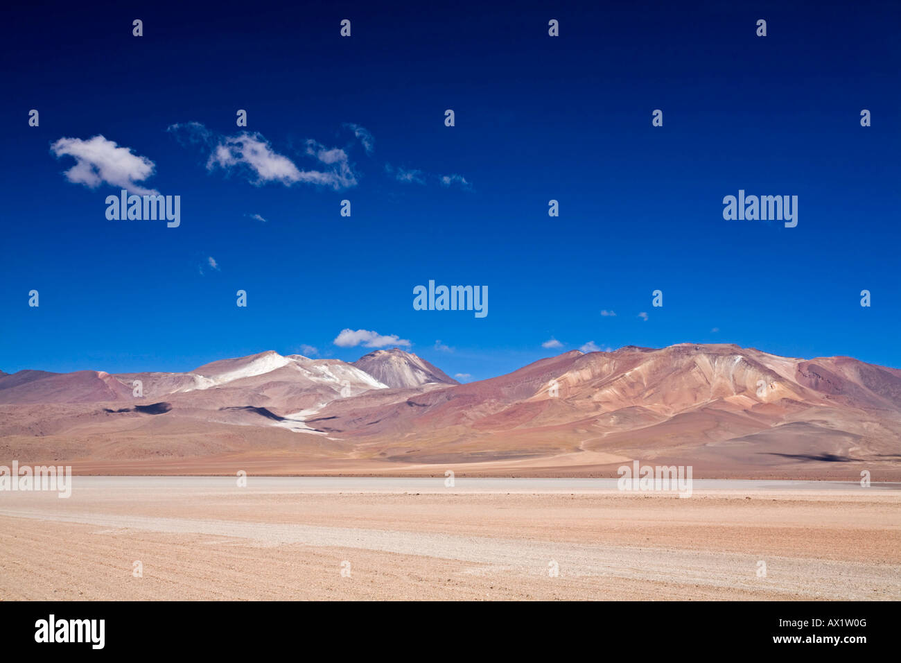 Multi-colored mountains, Altiplano, Bolivia, South America Stock Photo