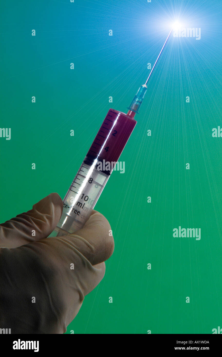 Sol Esta Injectables Syringe with sola star Stock Photo - Alamy