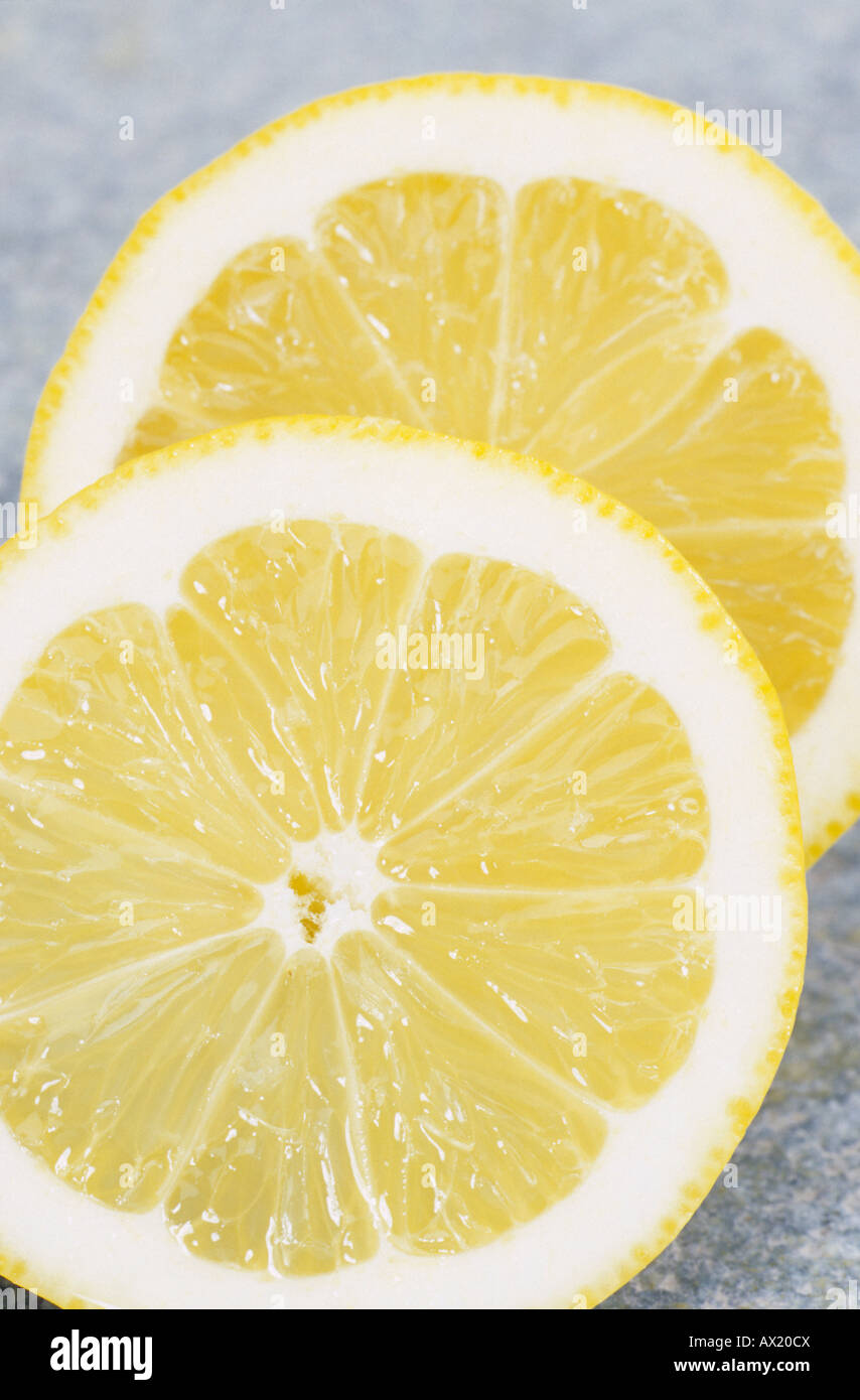Lemon, sliced Stock Photo