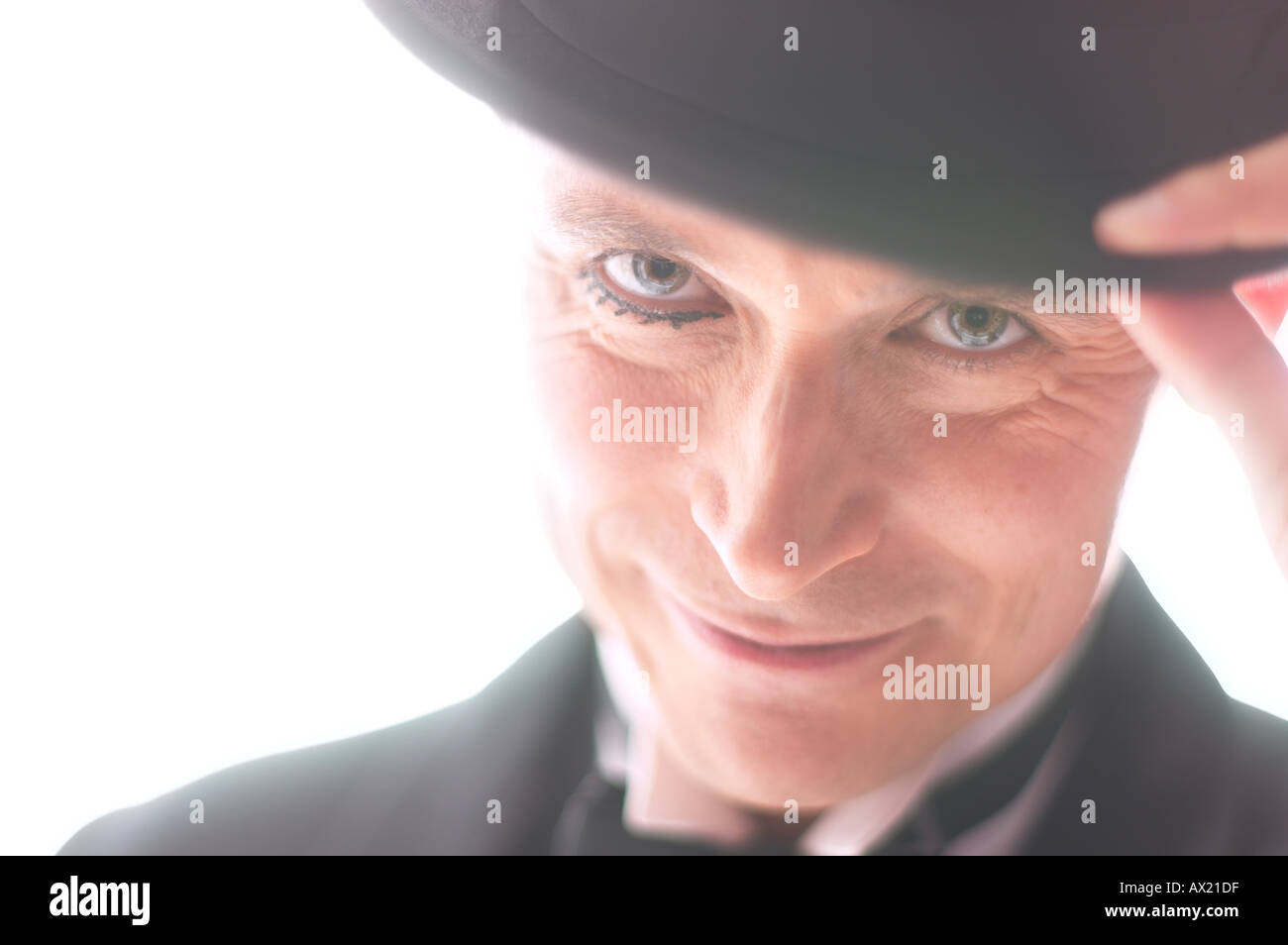 Man in tuxedo with top hat BE 11 Stock Photo Alamy