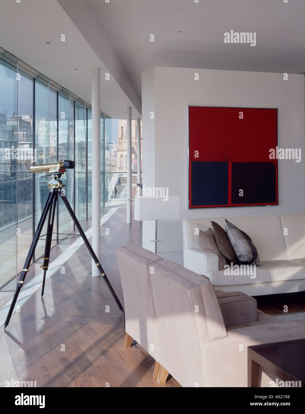 PENTHOUSE FLAT, LONDON, UK Stock Photo - Alamy - London Penthouse Flat Design