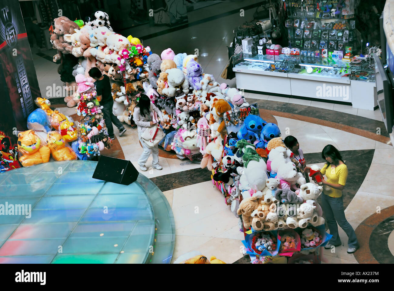 Beijing CHINA, Stuffed Toys on Display in Modern Shopping Center Beijing CHINA, Stuffed Toys on Display in Modern Shopping Center