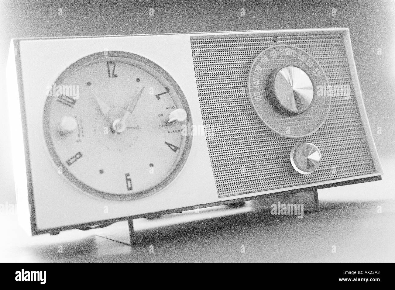 Antique clock radio uid 1344149 Stock Photo