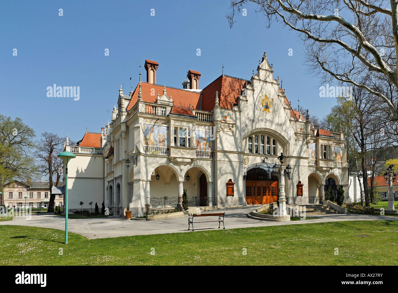 Theatre devoted to the emperor Franz Josef, Berndorf, Lower Austria, Austria, Europe Stock Photo