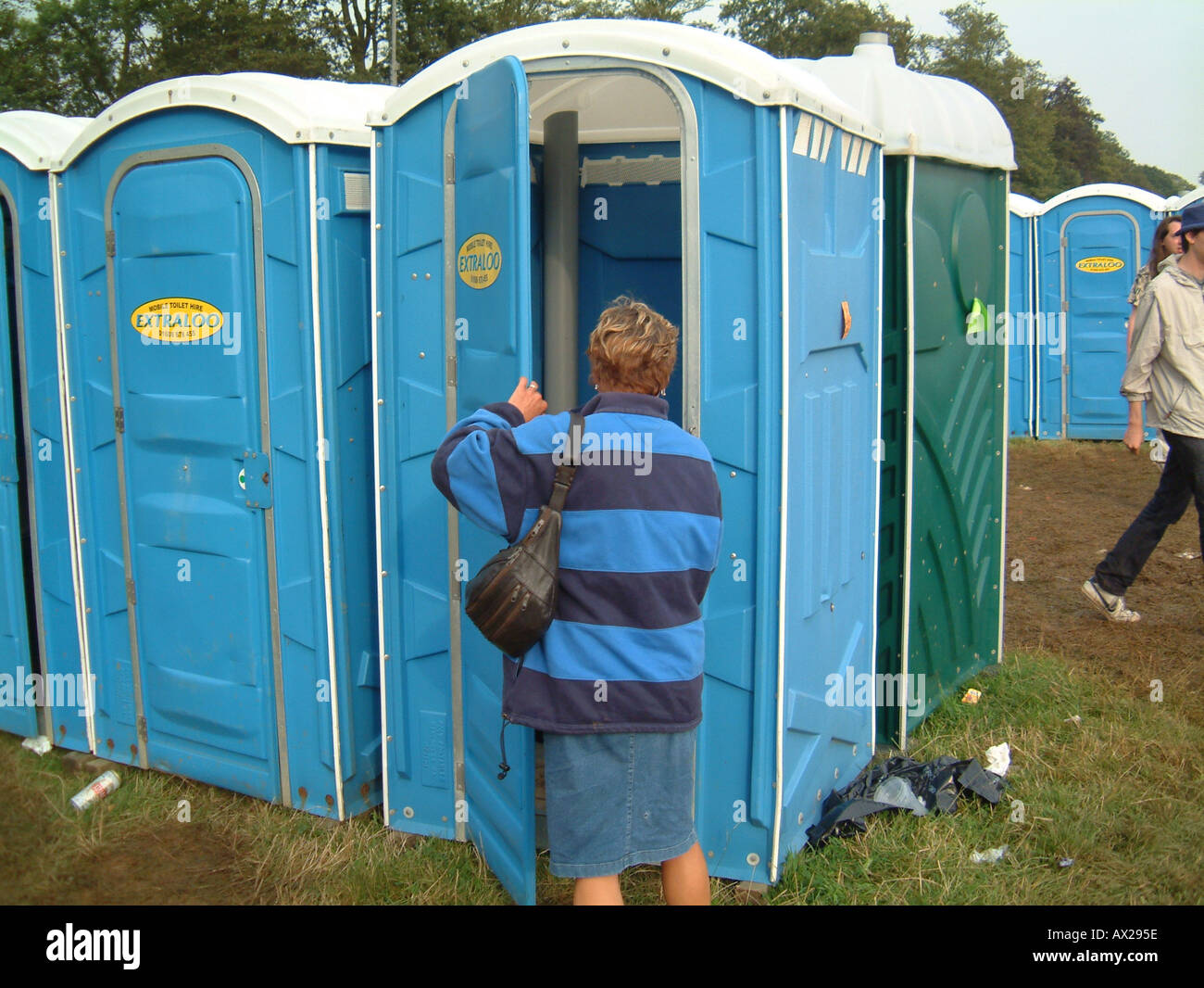 Festival toilets Stock Photo