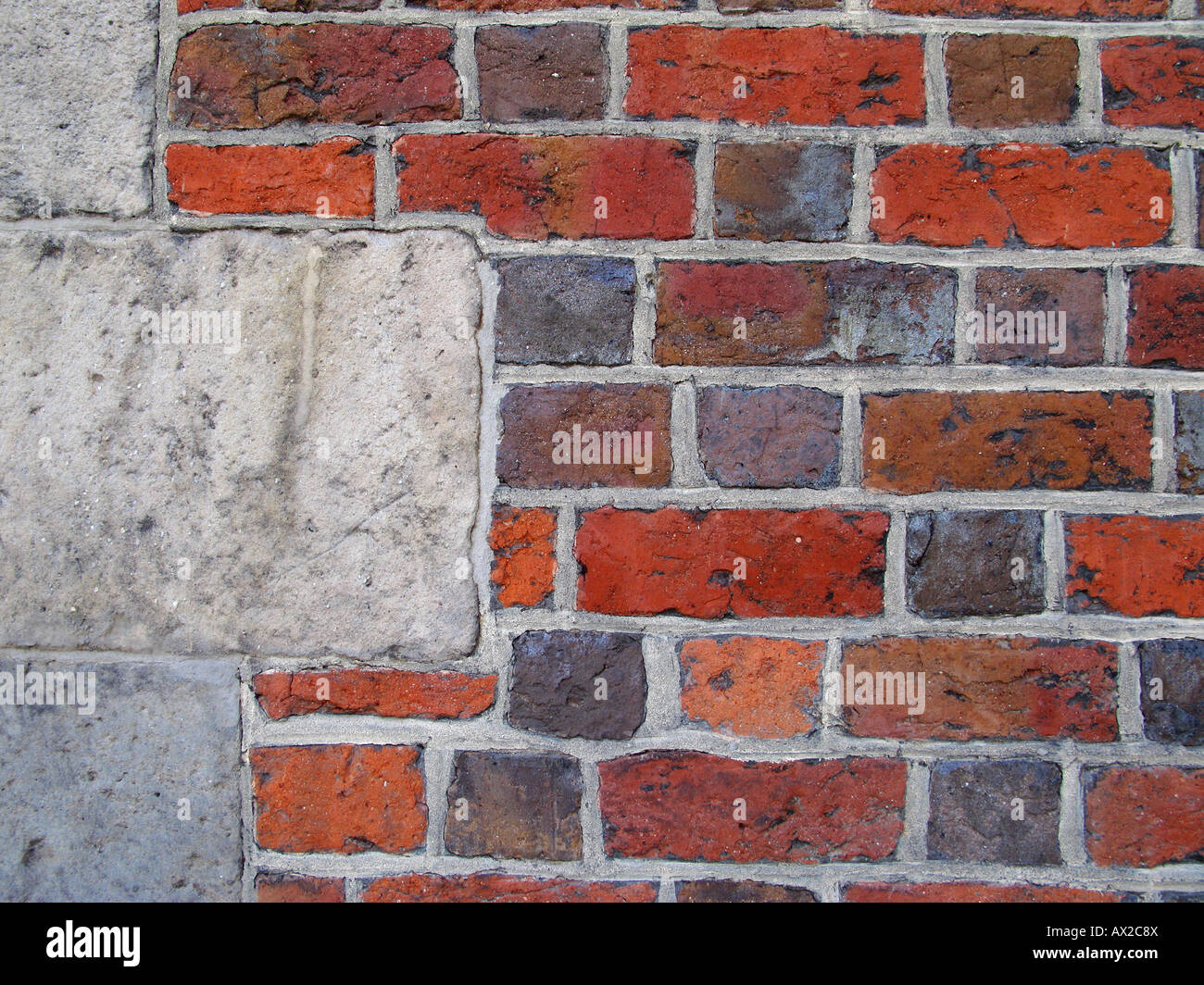 Gothic brick wall Stock Photo