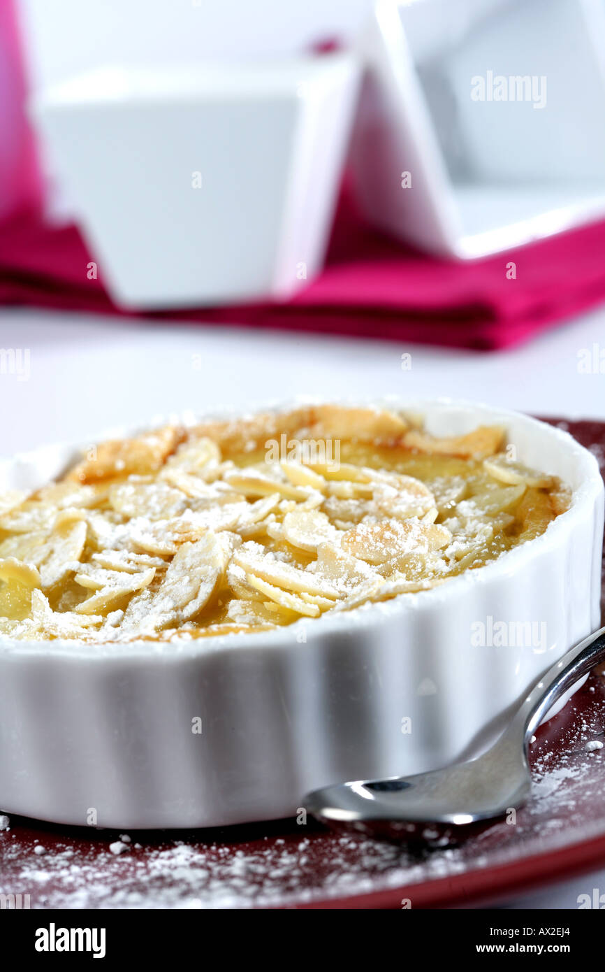 Pear cake in an oven plate Stock Photo