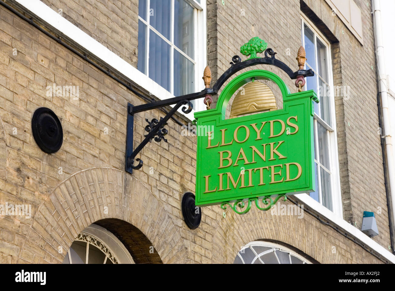Lloyds TSB Bank sign in Bury St Emunds, Suffolk, UK Stock Photo