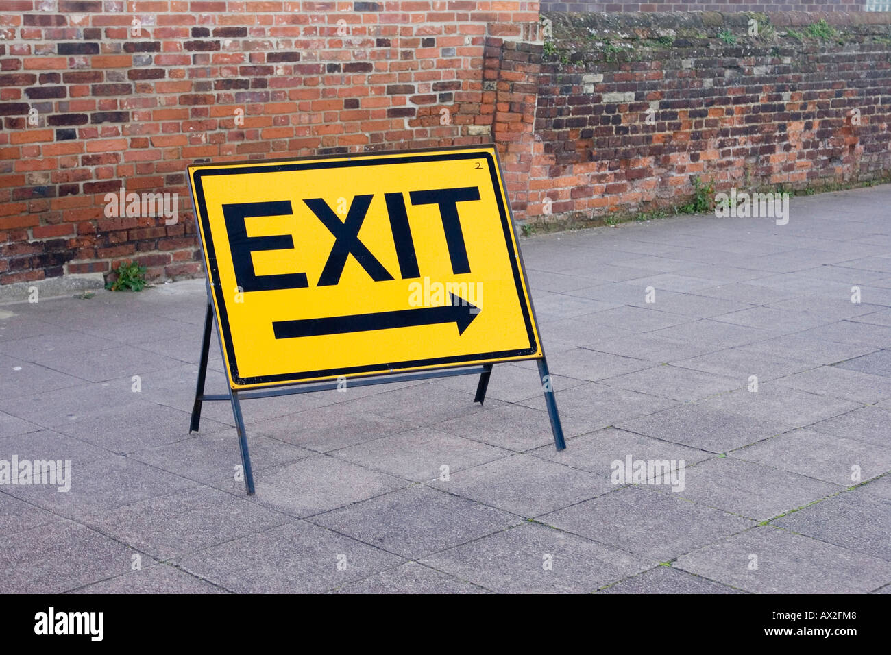 exit sign Stock Photo