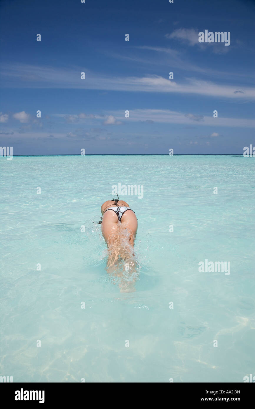 Indian Ocean Maldives Ari Atoll Vilamendhoo Island Stock Photo