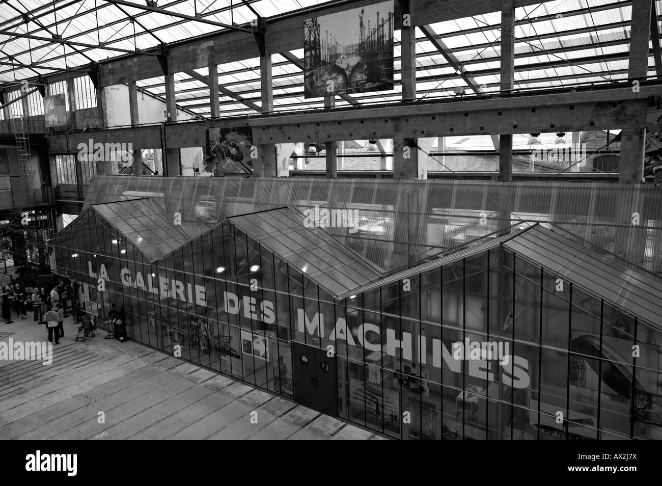 The machines of the Ile de Nantes, La Galerie Des Machines, Ile de Nantes, Brittany, France Stock Photo