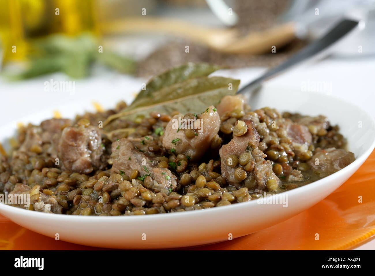 Lentils stew pork ribs hires stock photography and images Alamy