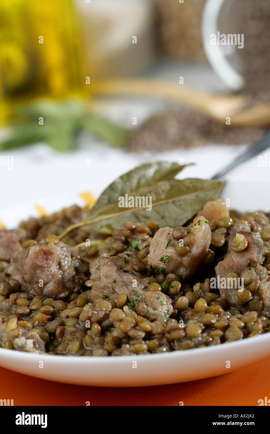Lentils stew pork ribs hires stock photography and images Alamy