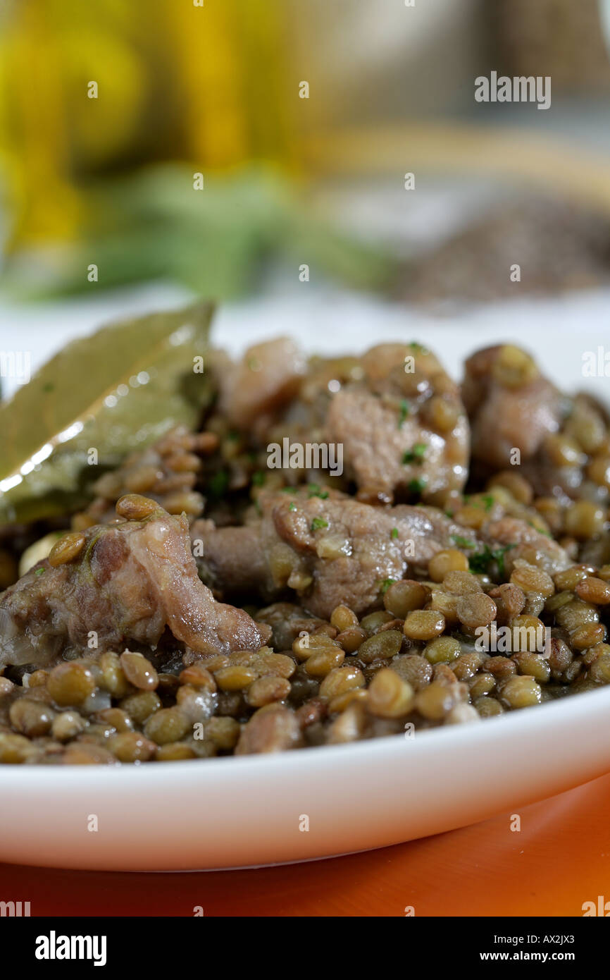 Lentils stew pork ribs hires stock photography and images Alamy