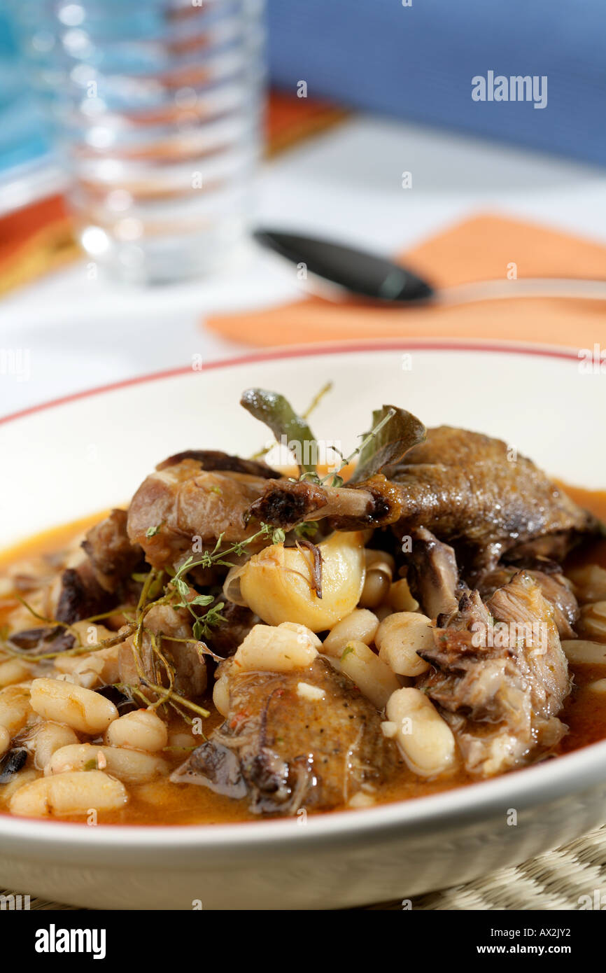 White kidney beans with duck and pork ribs Stock Photo Alamy