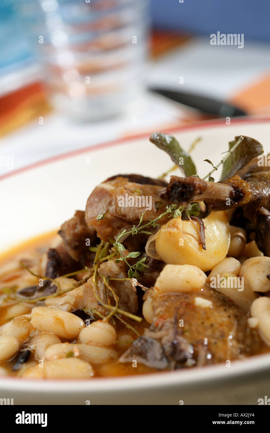 White kidney beans with duck and pork ribs Stock Photo Alamy