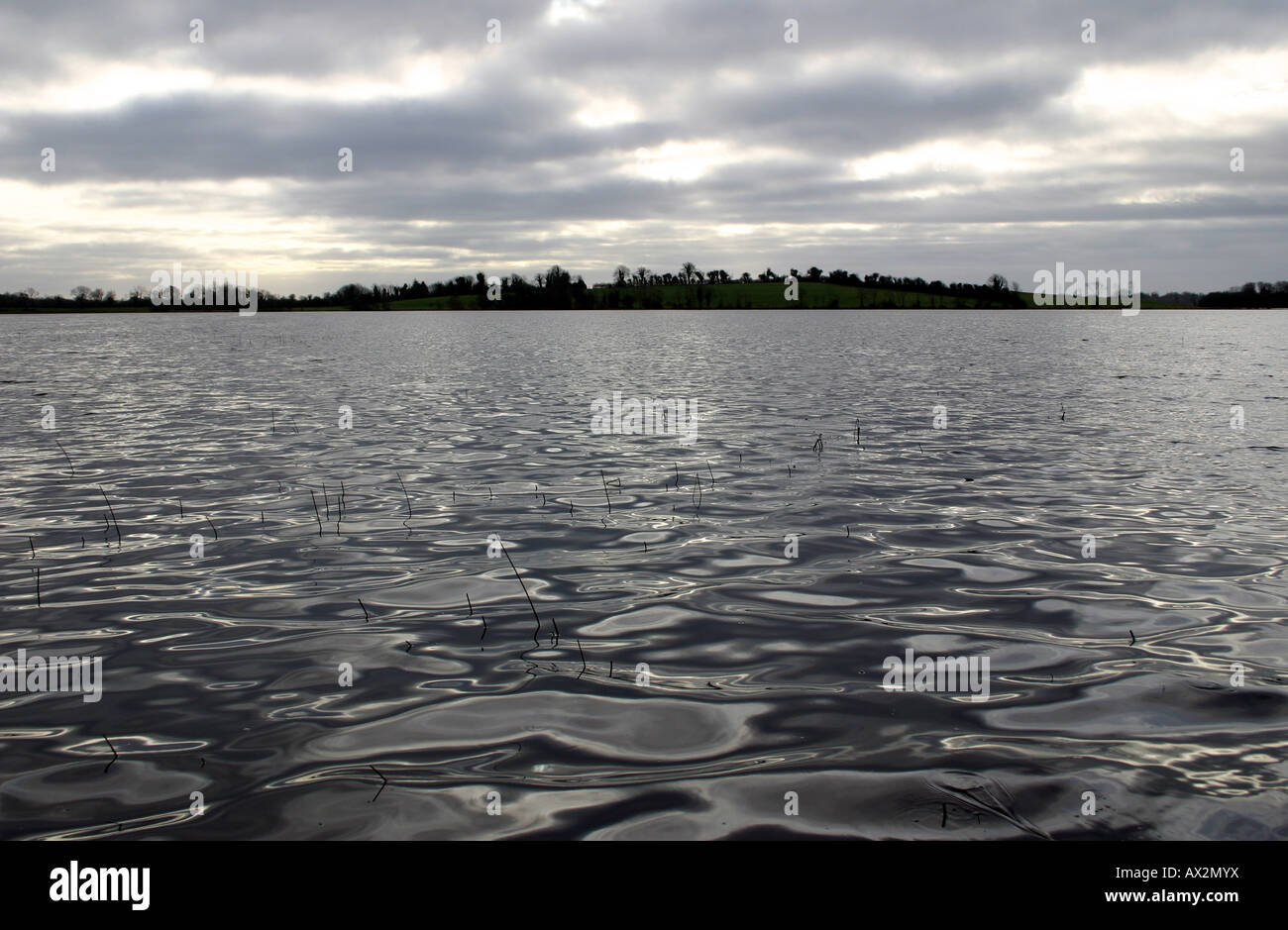 Calm before the storm on Lough Erne in County Fermanagh, Northern Ireland Stock Photo