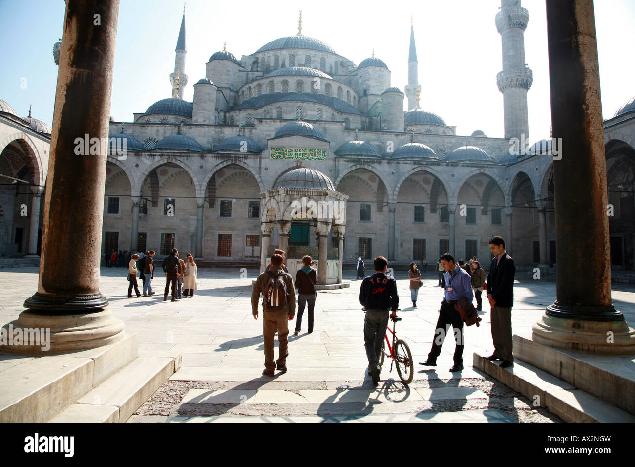The Blue Mosque Sultan Ahmet Camii in Istanbul Turkey Stock Photo