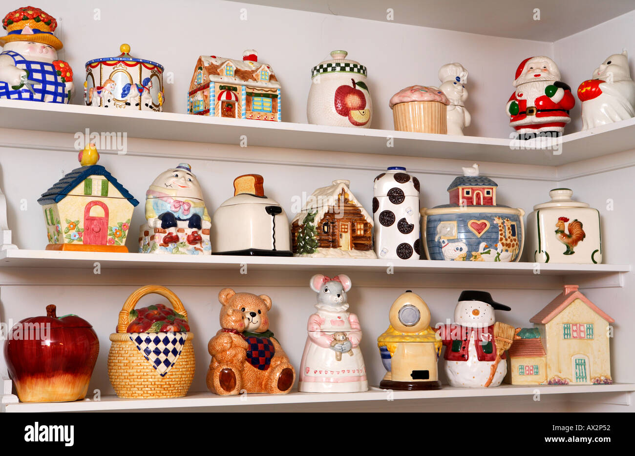 Cookie jar collection Stock Photo