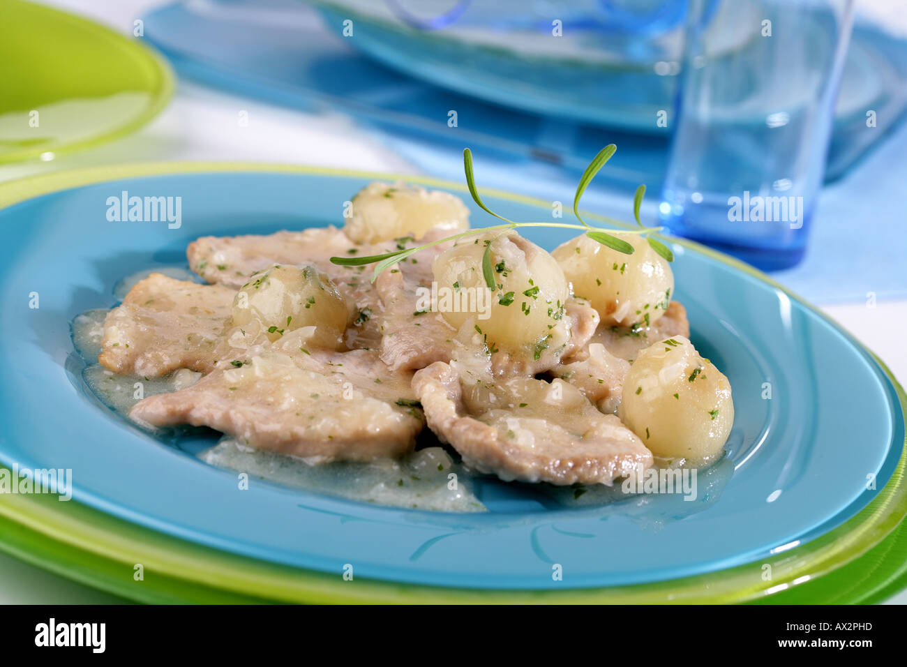 Sweet and sour pork steaks Stock Photo Alamy