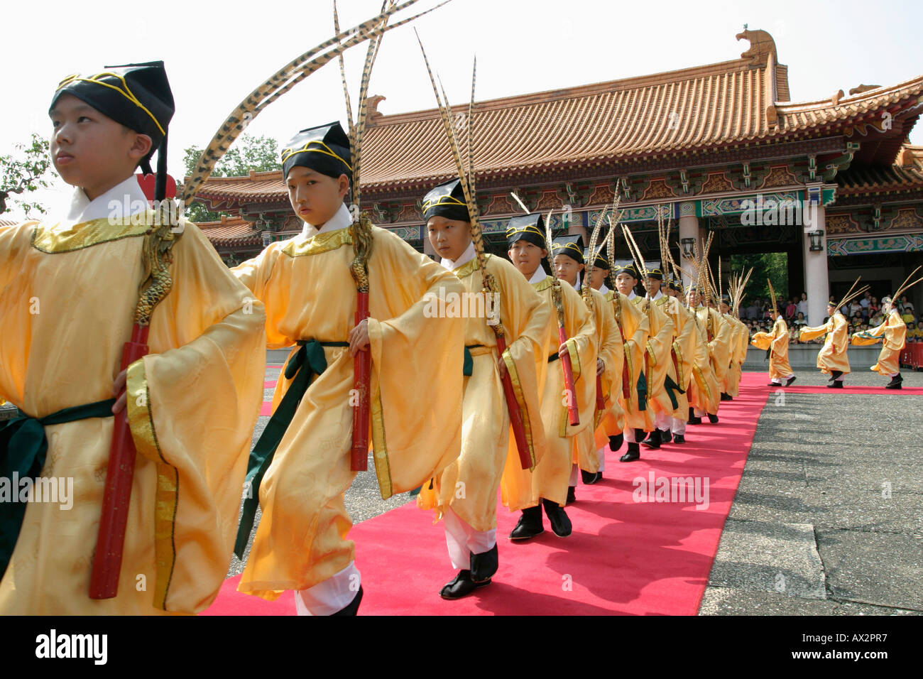 Confucius Birthday Ceremony Stock Photo Alamy