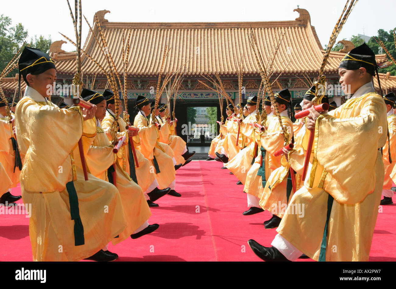 Confucius Birthday Ceremony Stock Photo Alamy