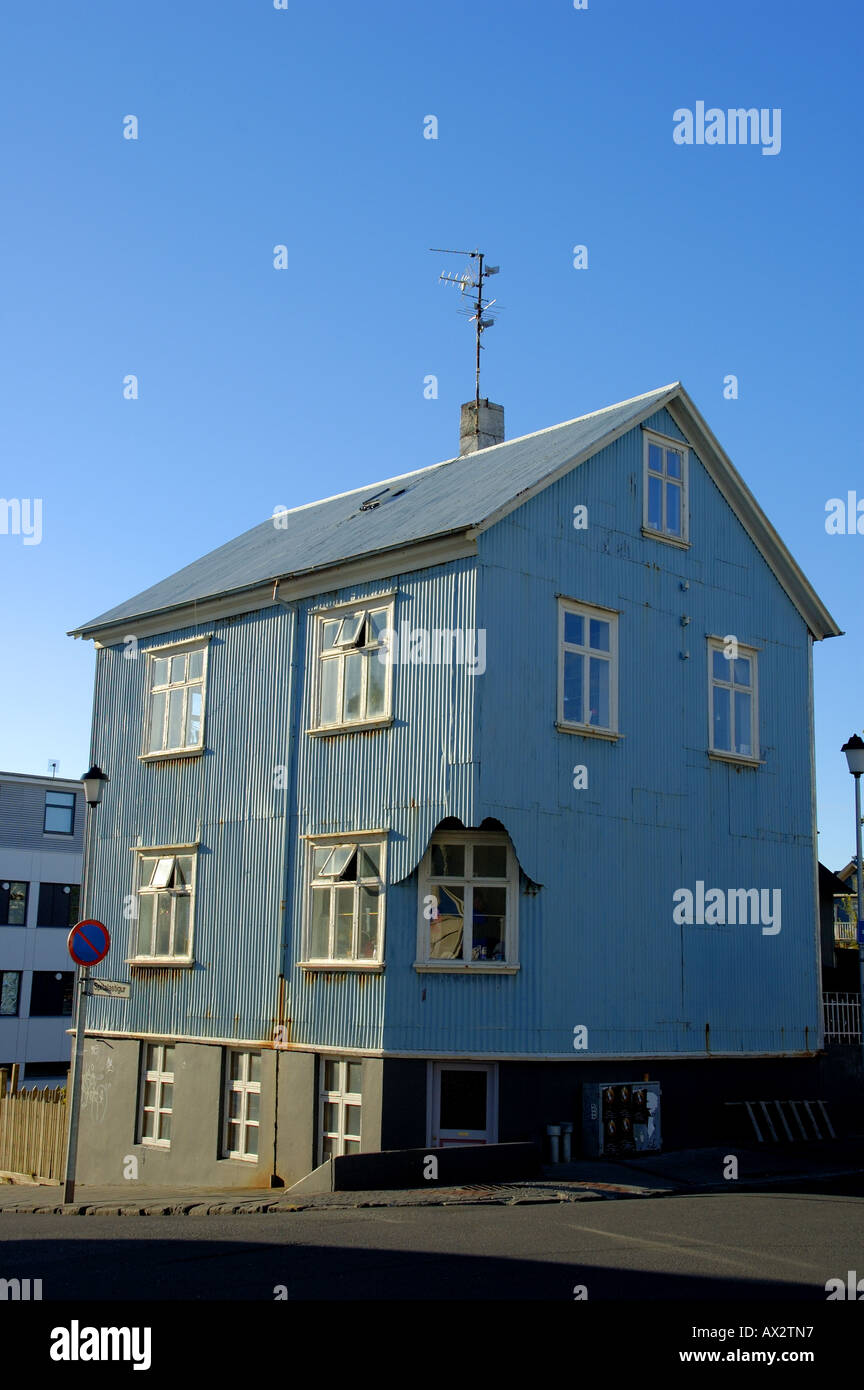 House in Reykjavik Iceland Stock Photo