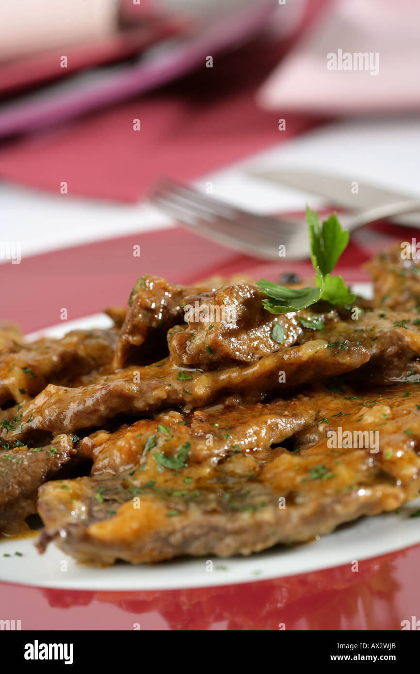 Beef with mushrooms Stock Photo - Alamy
