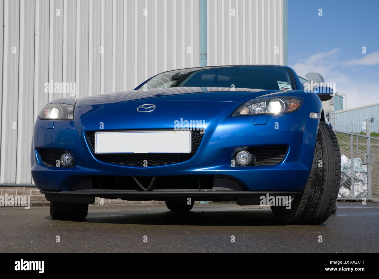 Mazda RX8 - Front View Stock Photo