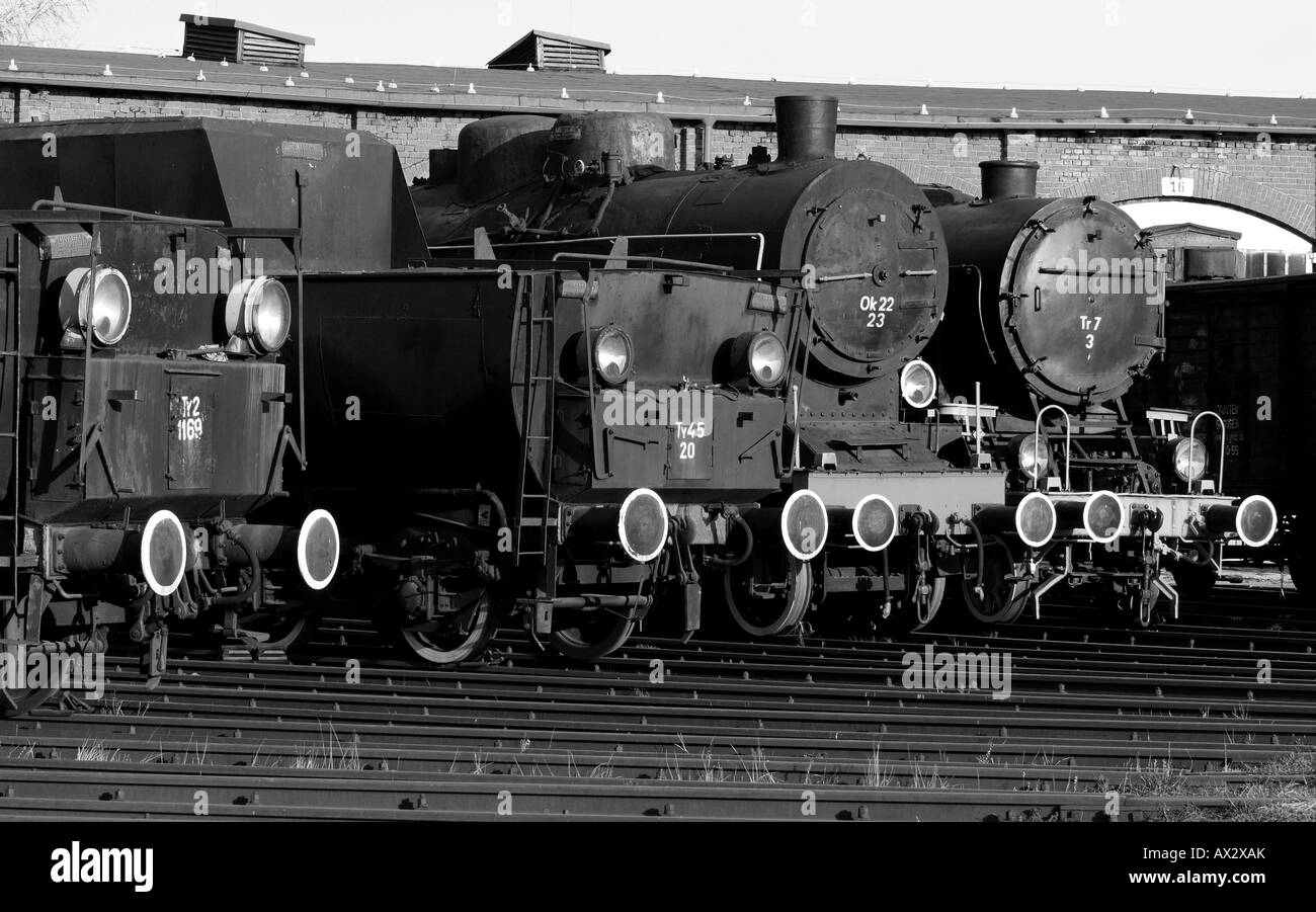 Steam engines locomotives Stock Photo - Alamy