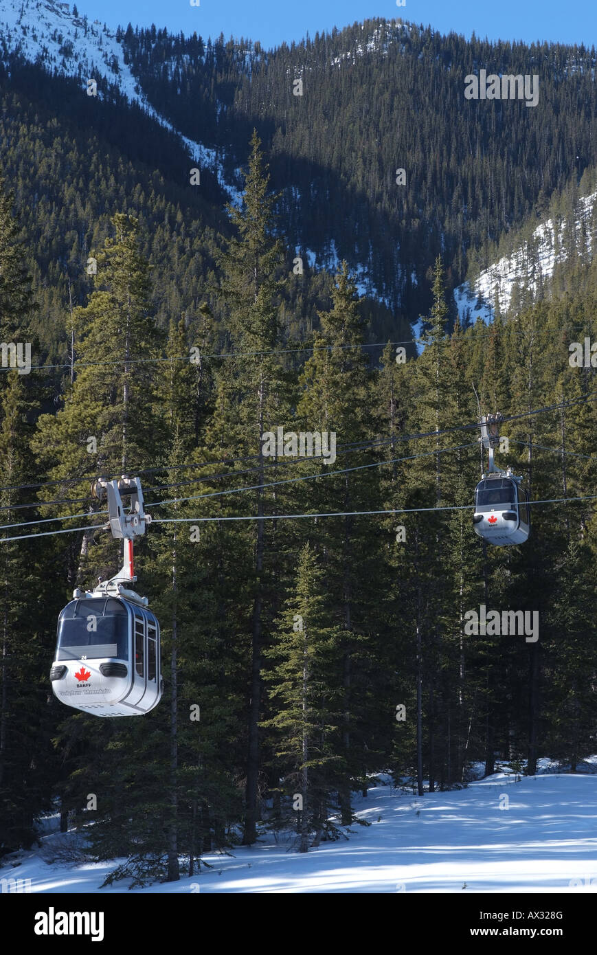 CANADA Alberta Banff Banff National Park Banff Gondola Stock Photo