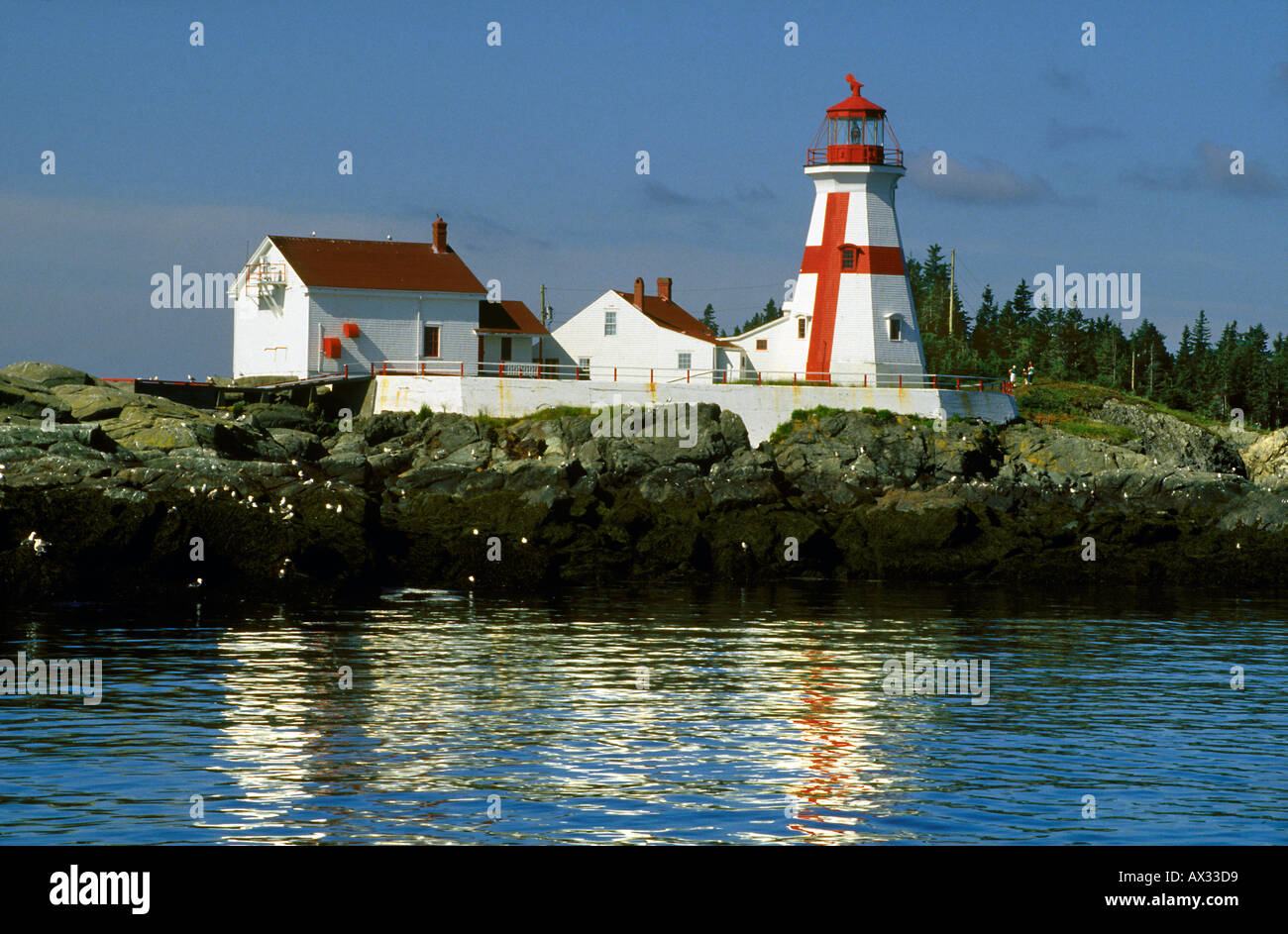 Campobello Island Lighthouse New Brunswick Canada Stock Photo