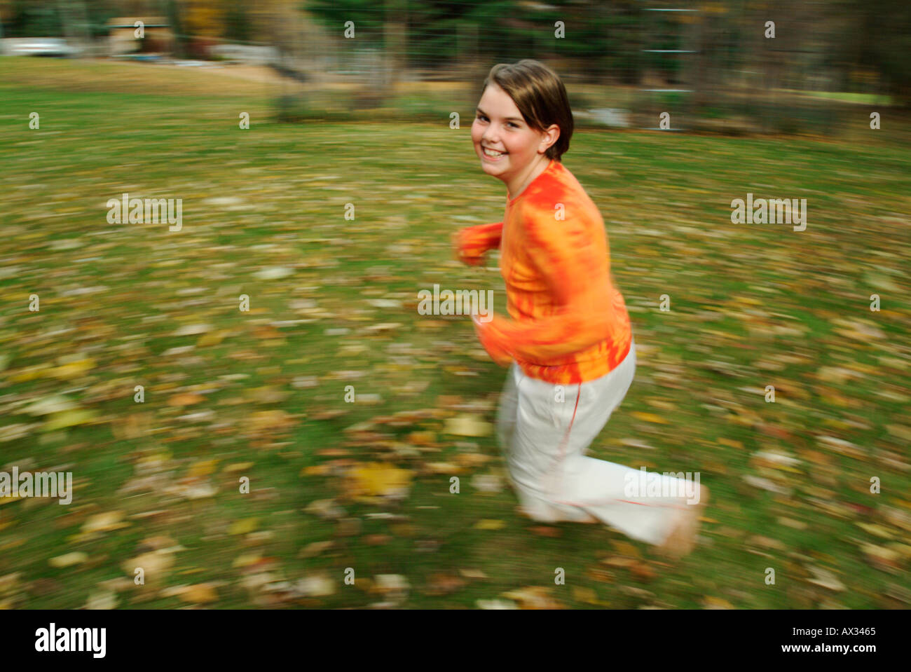 Running for Joy Stock Photo