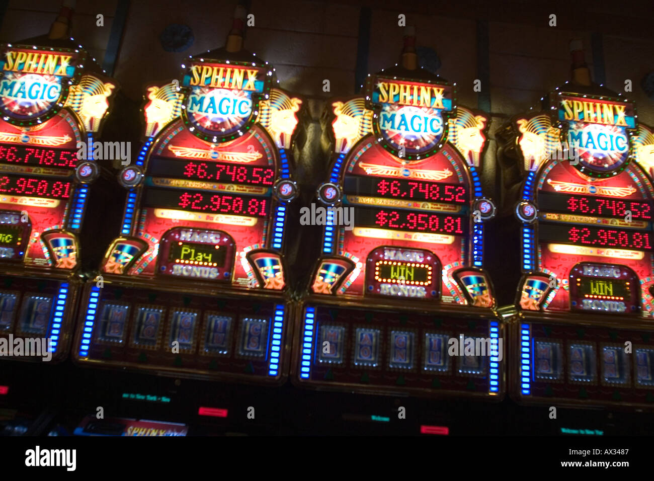 Slot Machines Las Vegas Nevada USA Stock Photo Alamy