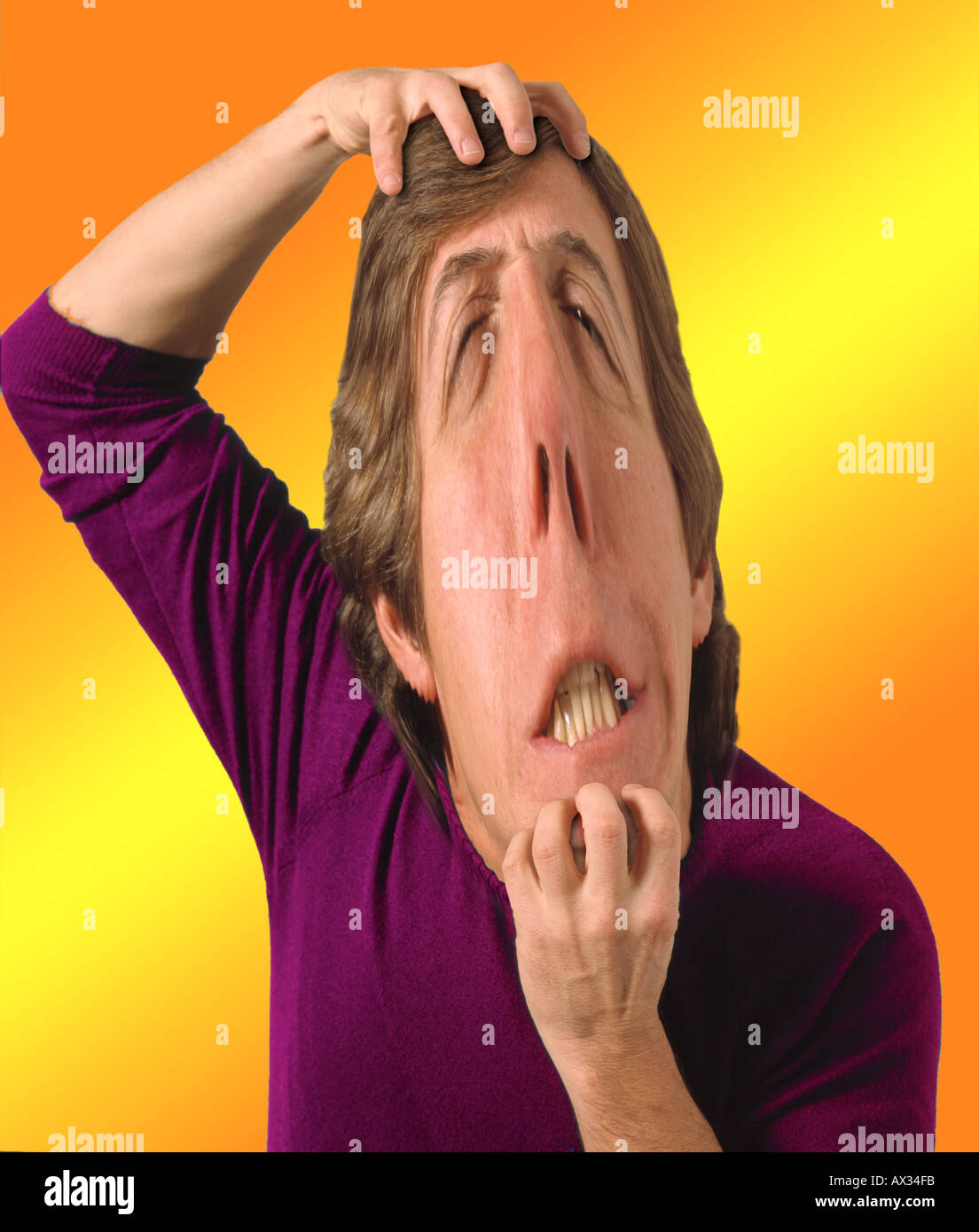 Very Stressed Man Stock Photo - Alamy