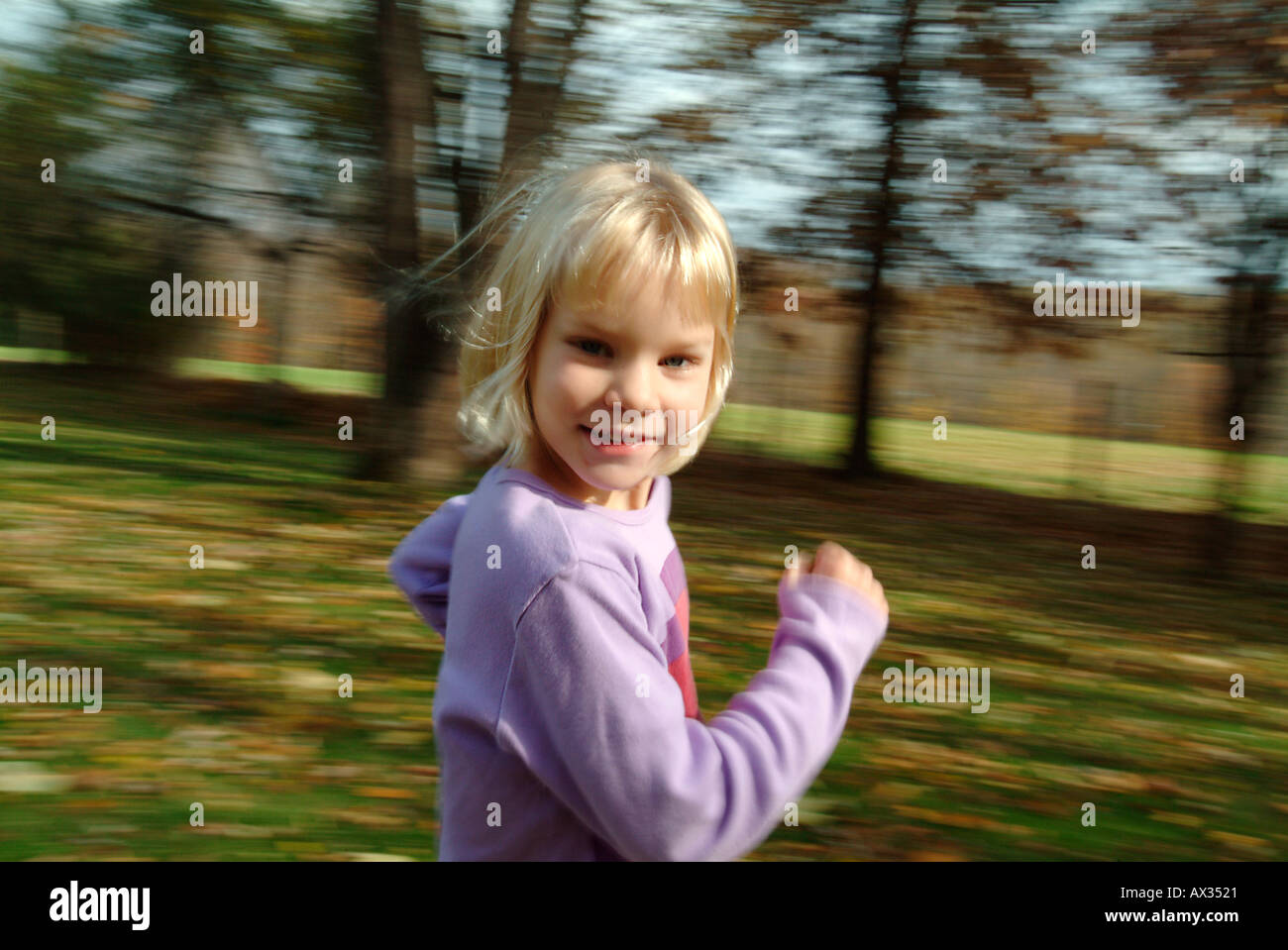 Running for Joy Stock Photo
