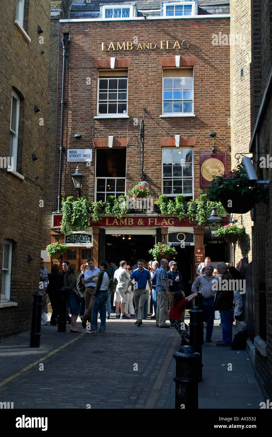 Lamb and Flag Public House Rose Street London England UK Stock Photo
