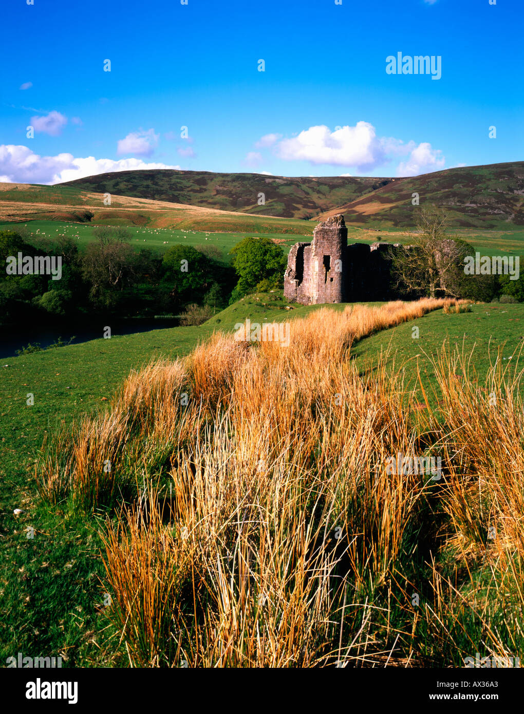 Morton Castle Thornhill Dumfries and Galloway S W Scotland UK Stock Photo