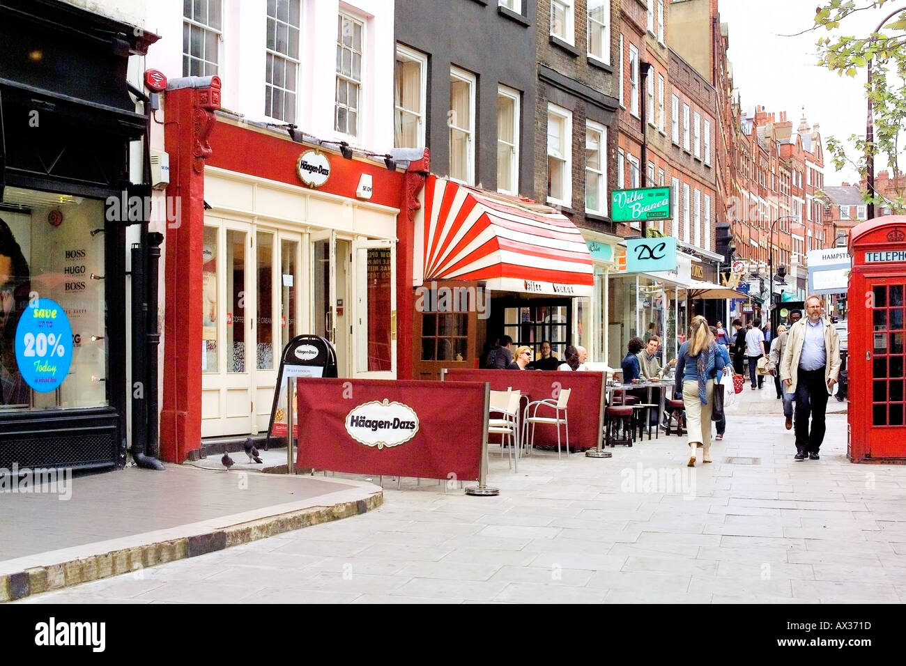 london hampstead village Stock Photo