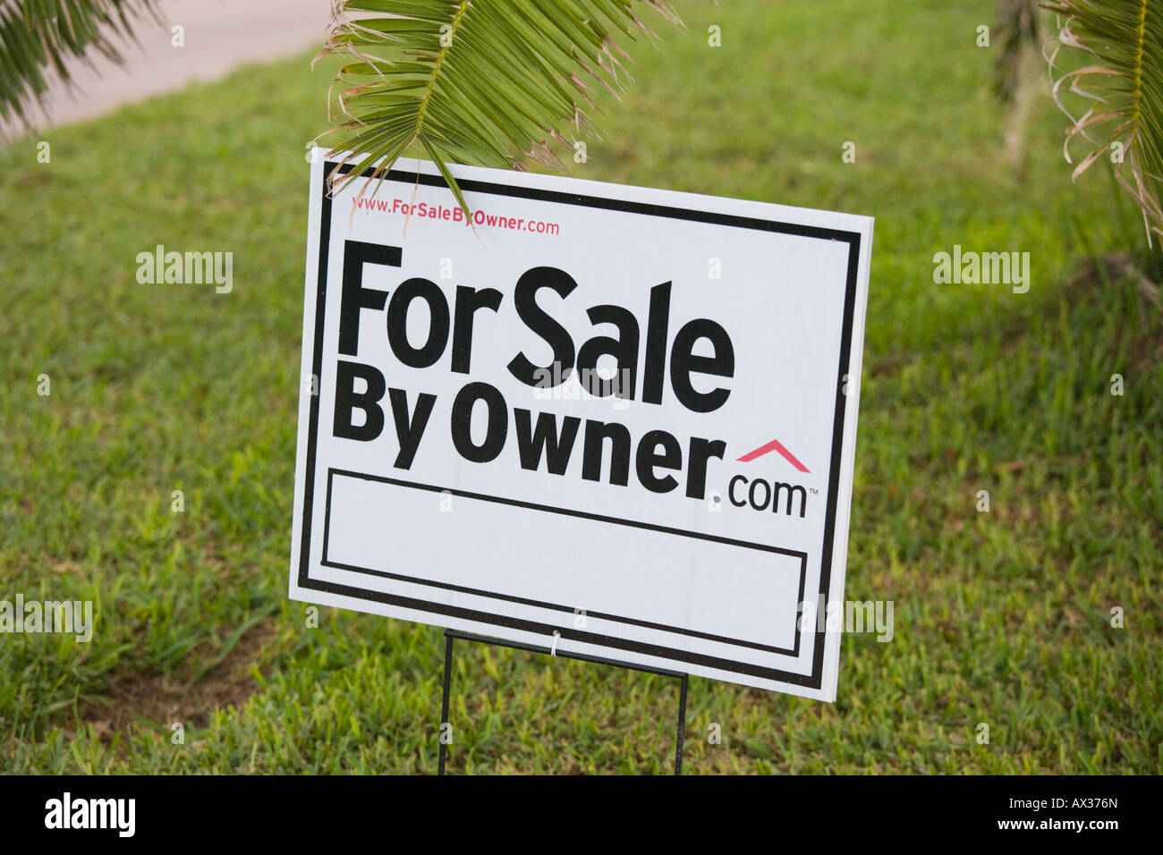For sale by owner sign US USA Stock Photo