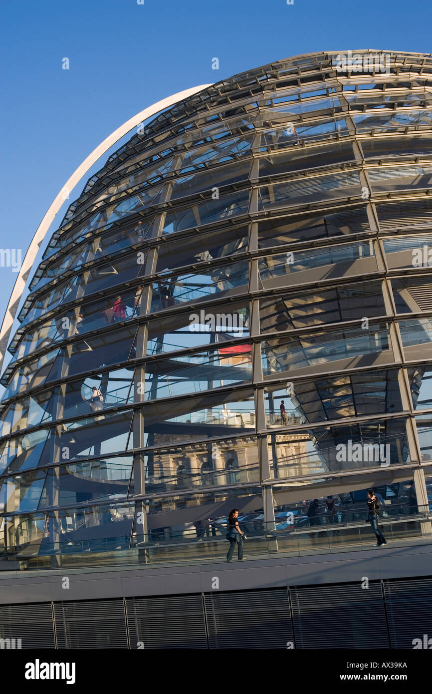 Glass dome of the Reichstag (Parliament Building). Berlin. Germany ...
