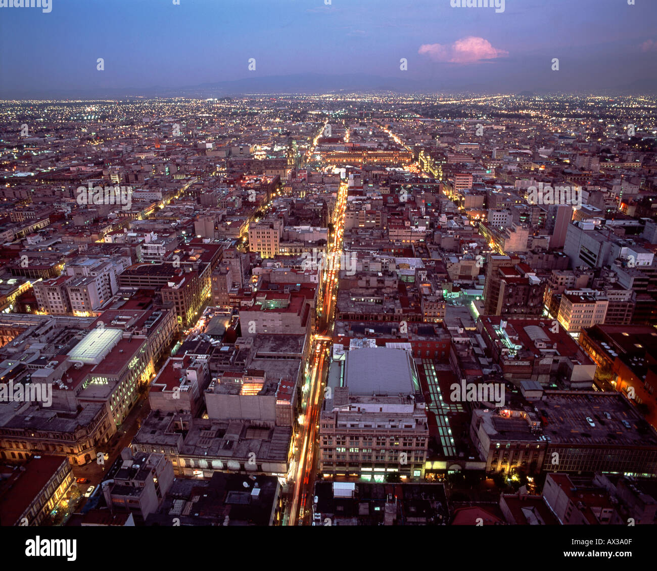 Mexico night aerial view hi-res stock photography and images - Alamy