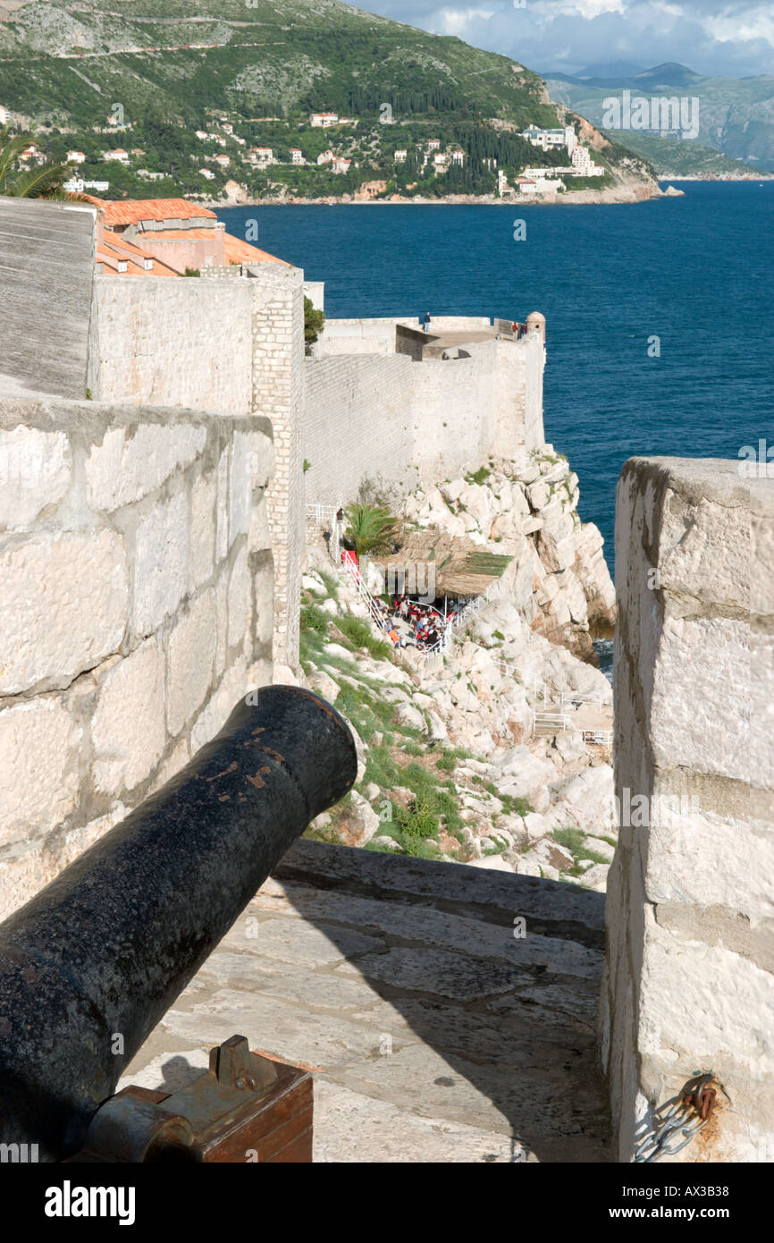 View from the City Walls, Dubrovnik, Dalmatian Coast, Croatia Stock Photo