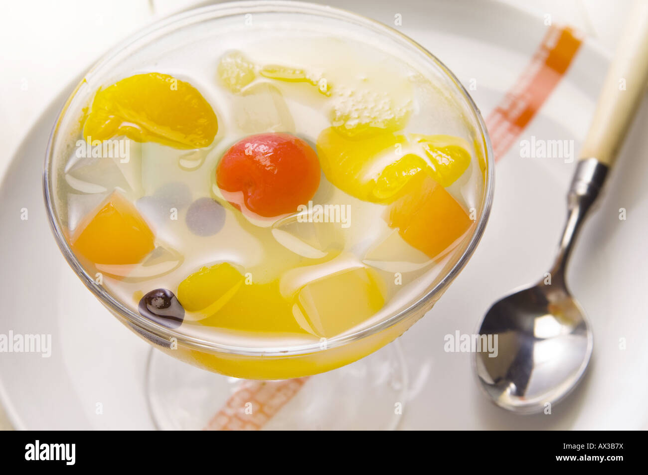 Sweet bean paste parfait Stock Photo Alamy