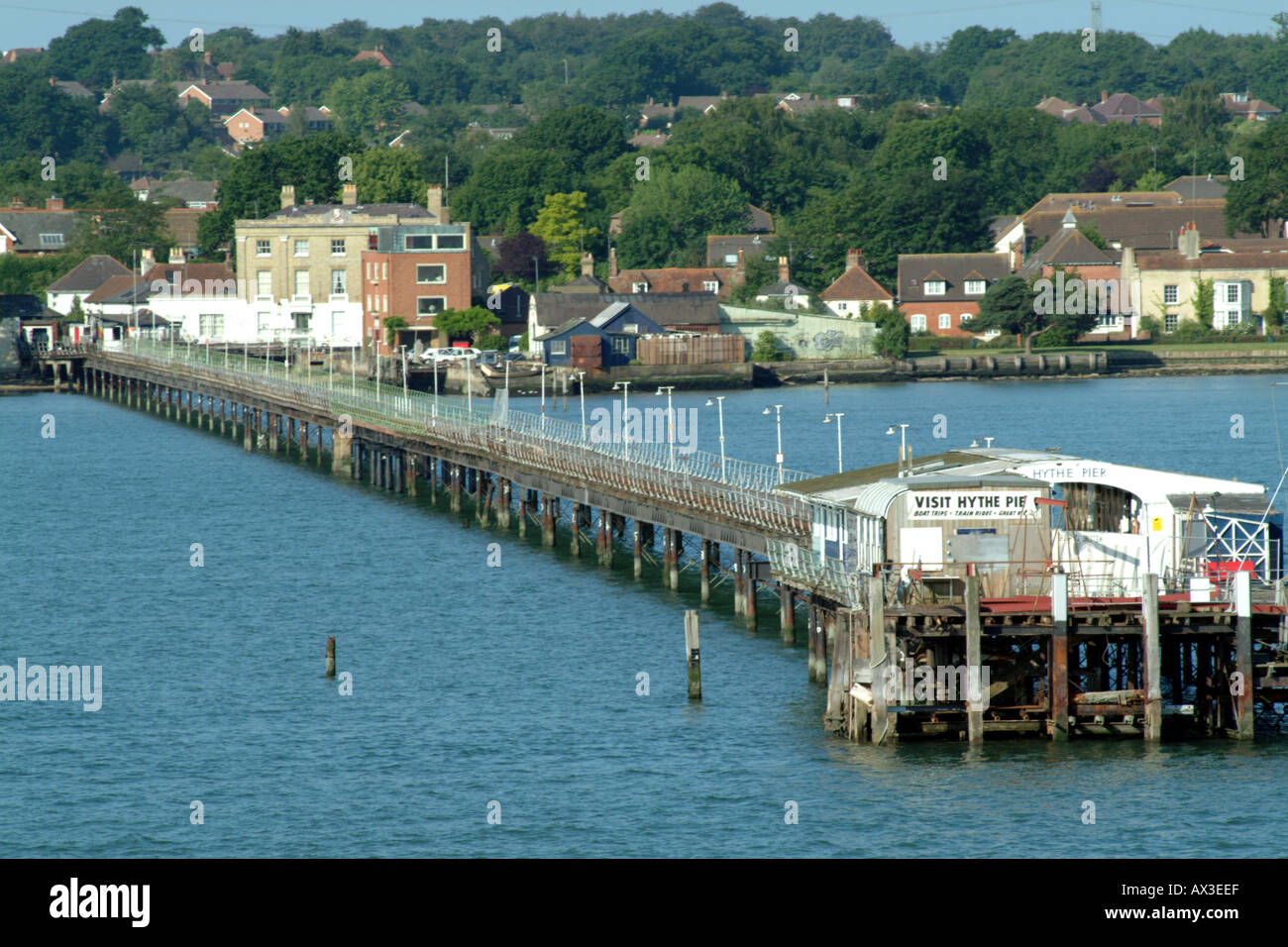 Hythe Pier and Railway on Southampton Water Hampshire Southern England