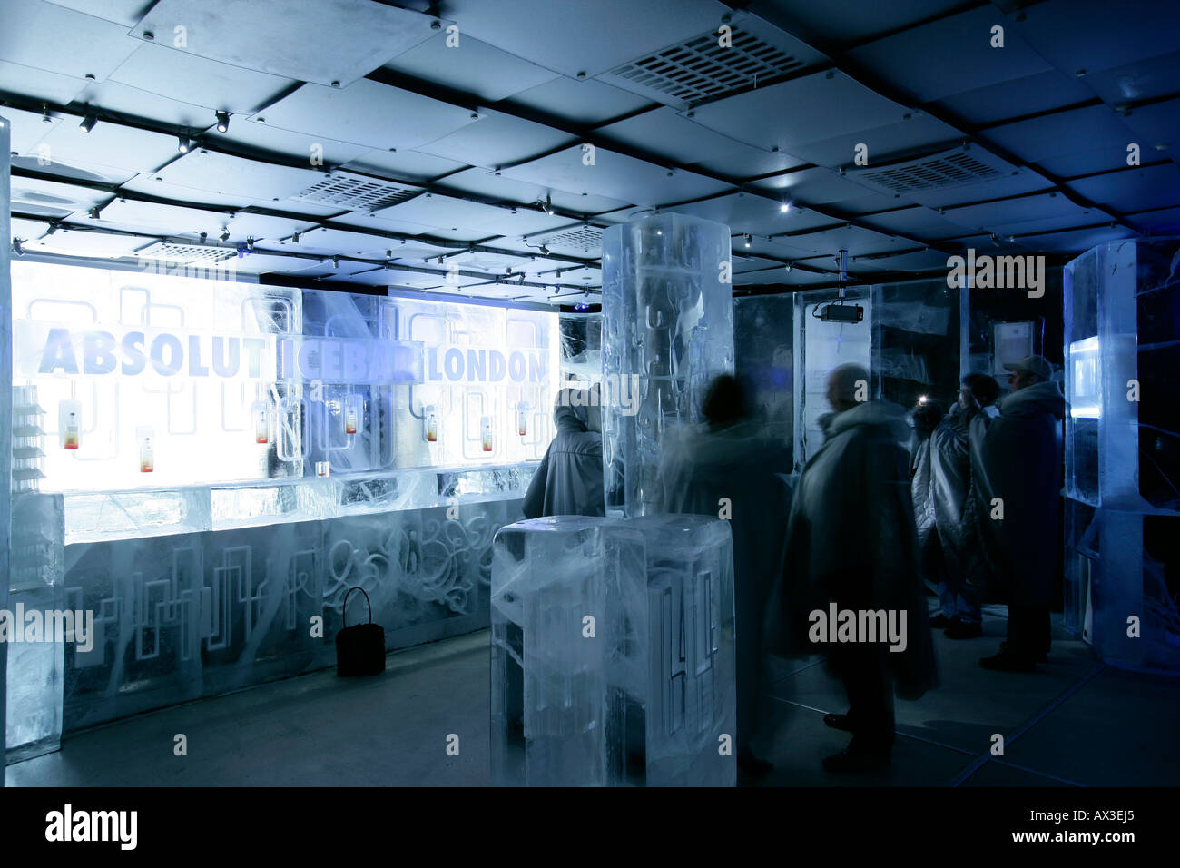 The Ice Bar London UK Stock Photo Alamy