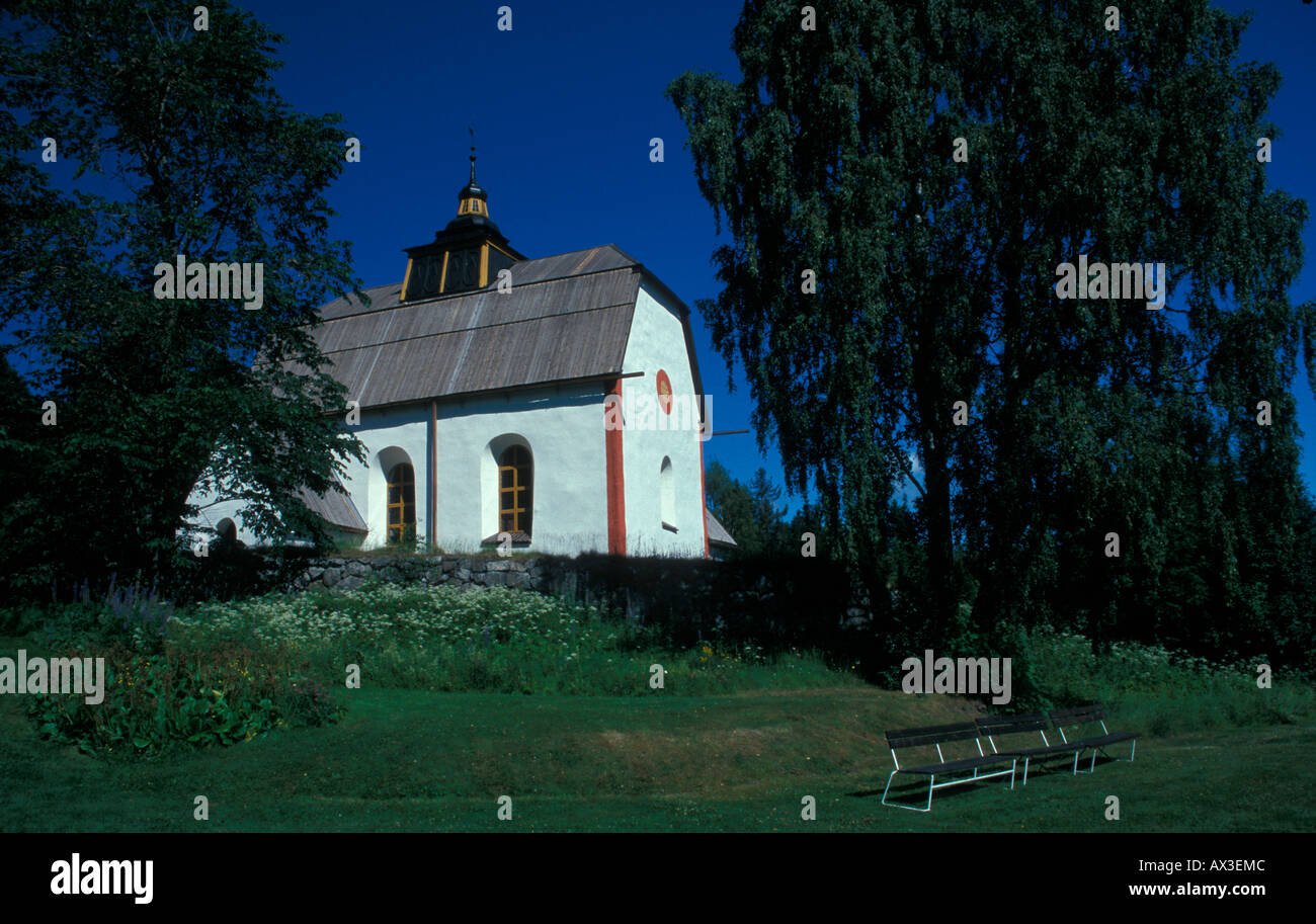 Ytter Lannes Church Sweden Stock Photo