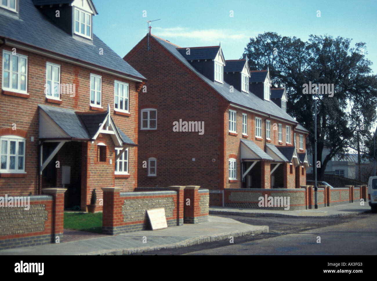 Houses River road Littlehampton Sussex England UK Stock Photo Alamy