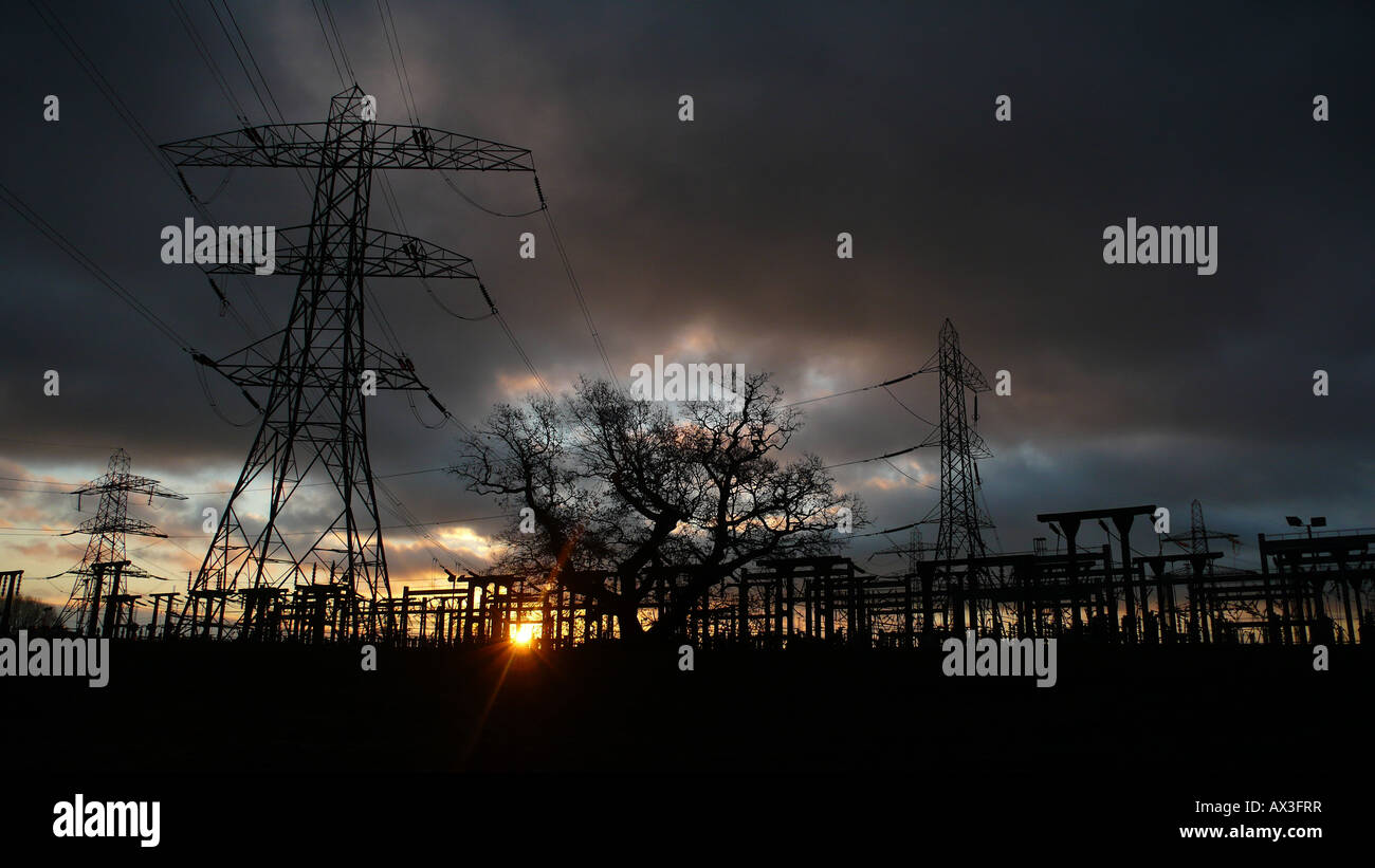 Sunrise power station hi-res stock photography and images - Alamy